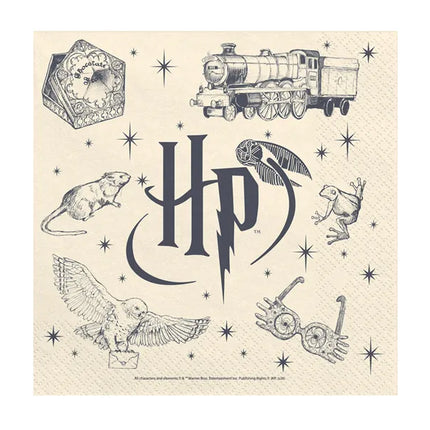 Feestbazaar Servetten Harry Potter Magische Illustraties (20st)