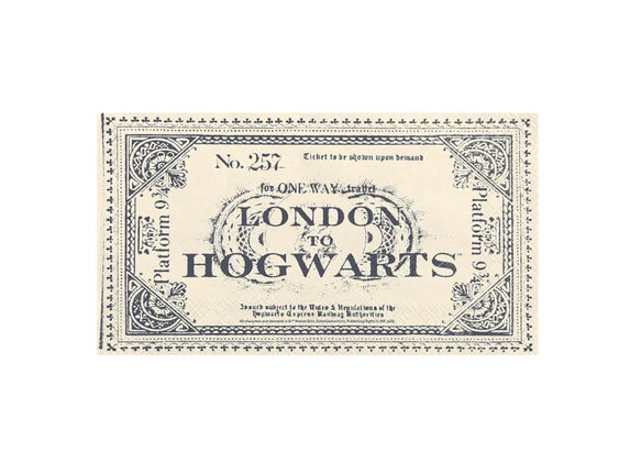 Feestbazaar Servetten Harry Potter Ticket to Hogwarts (20st)
