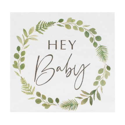 Feestbazaar Servetten Hey Baby Botanical (16st)