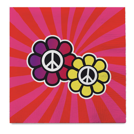 Feestbazaar Servetten Hippie Peace (20st)