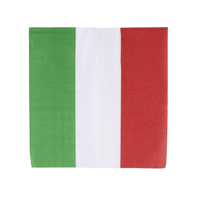 Feestbazaar Servetten Italiaanse Vlag (20st)