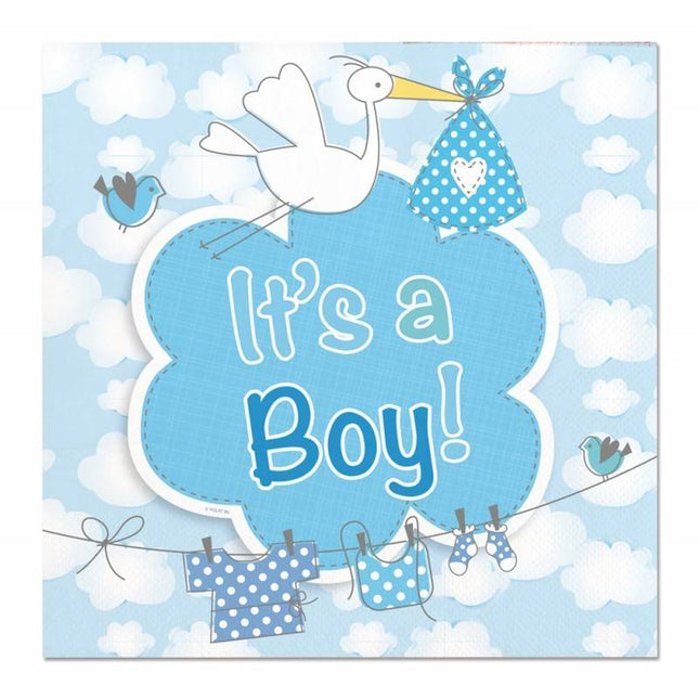 Feestbazaar Servetten it's a boy geboorte jongen