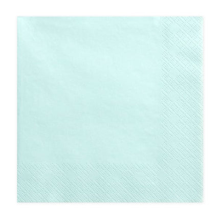 Feestbazaar Servetten Licht Turquoise (20st)