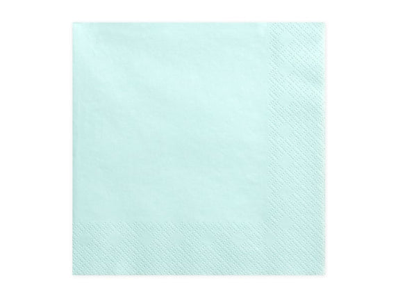 Feestbazaar Servetten Licht Turquoise (20st)