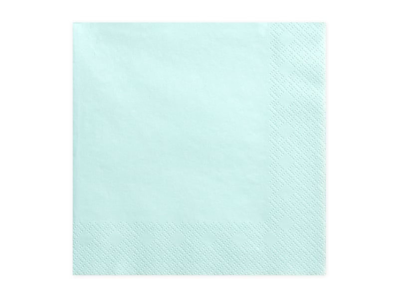 Feestbazaar Servetten Licht Turquoise (20st)
