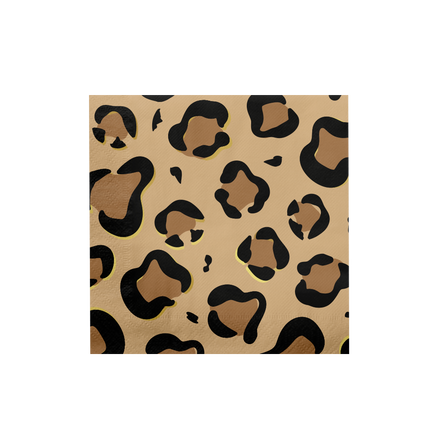 Feestbazaar Servetten Luipaard Print 33x33cm (16st)