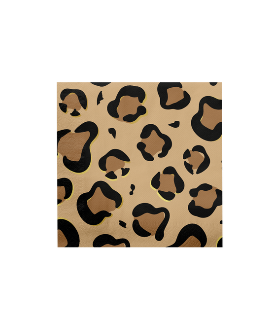 Feestbazaar Servetten Luipaard Print 33x33cm (16st)
