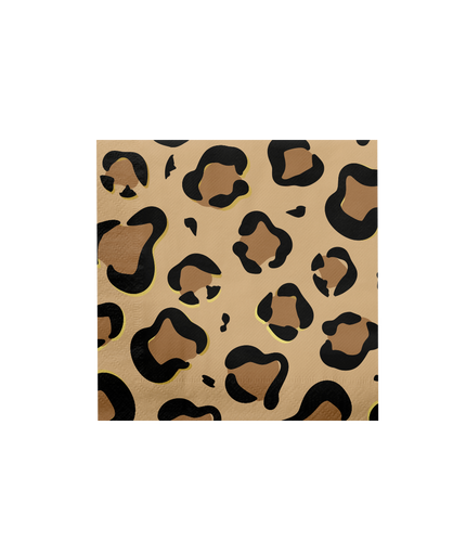 Feestbazaar Servetten Luipaard Print 33x33cm (16st)