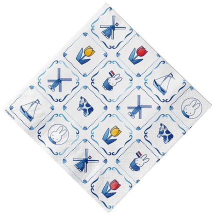 Feestbazaar Servetten Nijntje Delfts Blauw 33x33cm (20st)