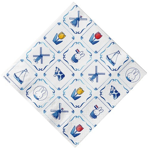Feestbazaar Servetten Nijntje Delfts Blauw 33x33cm (20st)