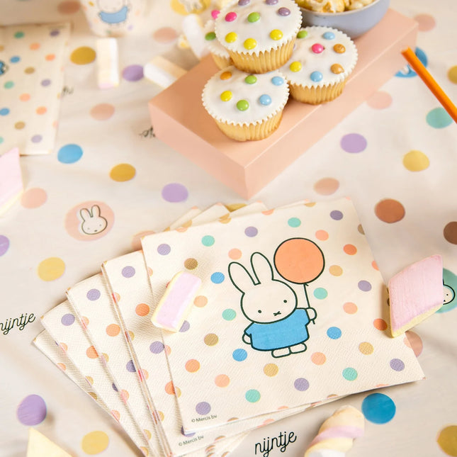 Feestbazaar Servetten Nijntje Pastel (20st)
