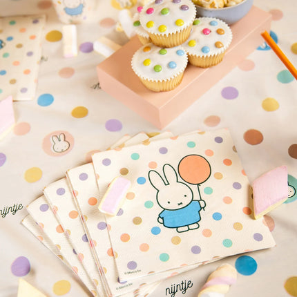 Feestbazaar Servetten Nijntje Pastel (20st)