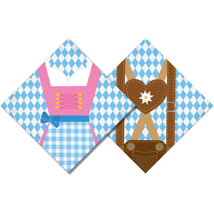 Feestbazaar Servetten Oktoberfest Cartoon (20st)