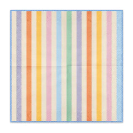 Feestbazaar Servetten Pastel Strepen (20st)