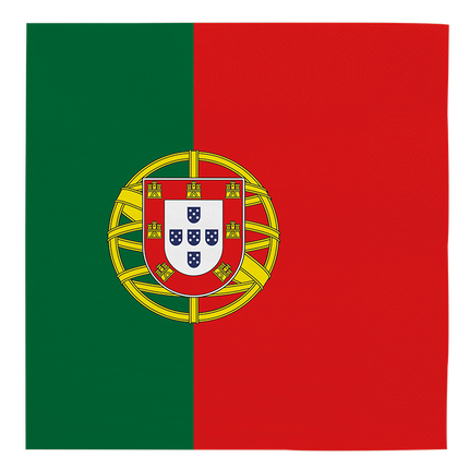 Feestbazaar Servetten Portugese vlag (20st)