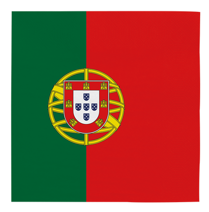Feestbazaar Servetten Portugese vlag (20st)