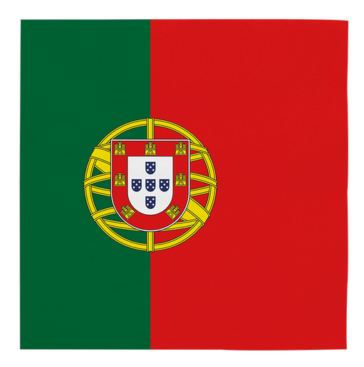 Feestbazaar Servetten Portugese vlag (20st)