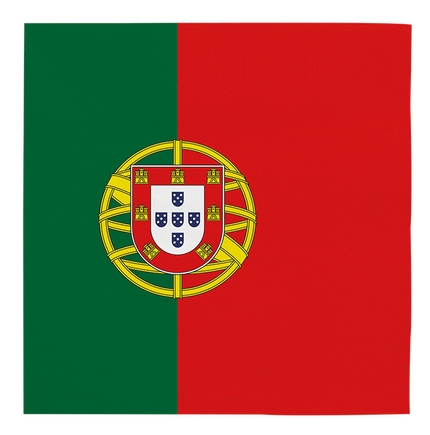 Feestbazaar Servetten Portugese vlag (20st)