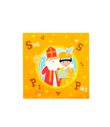 Feestbazaar Servetten Sint & Piet Cartoon Vigo (16st)