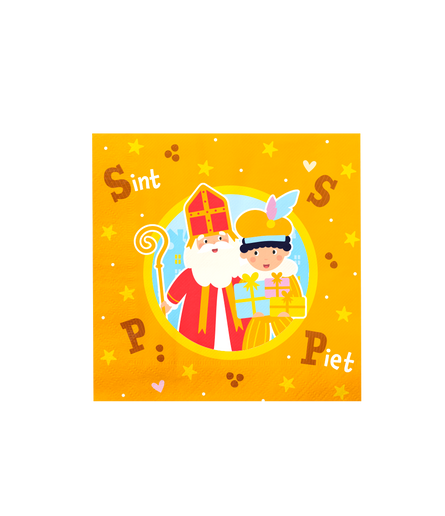 Feestbazaar Servetten Sint & Piet Cartoon Vigo (16st)
