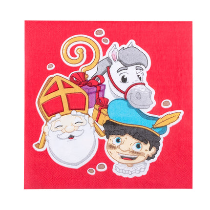 Feestbazaar Servetten Sinterklaas (12 st)