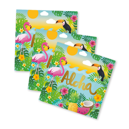 Feestbazaar Servetten Tropical Aloha (20st)