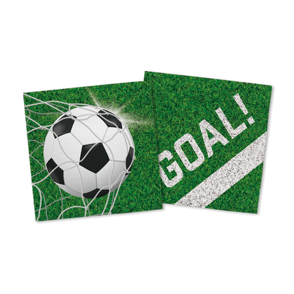 Feestbazaar Servetten Voetbal Goal (20st)