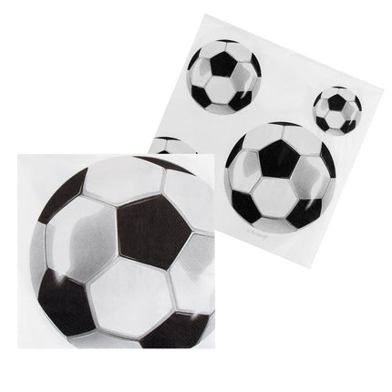 Feestbazaar Servetten Voetbal Set (20st)