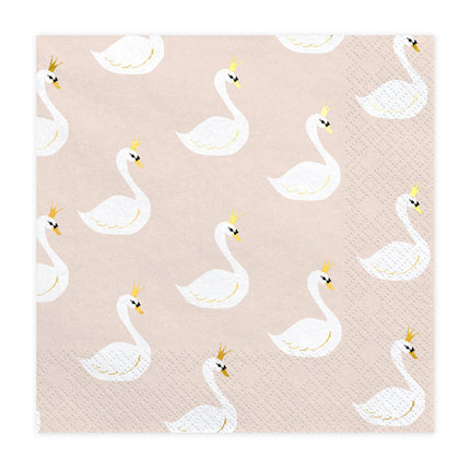 Feestbazaar Servetten zwaan (20st) Lovely Swan