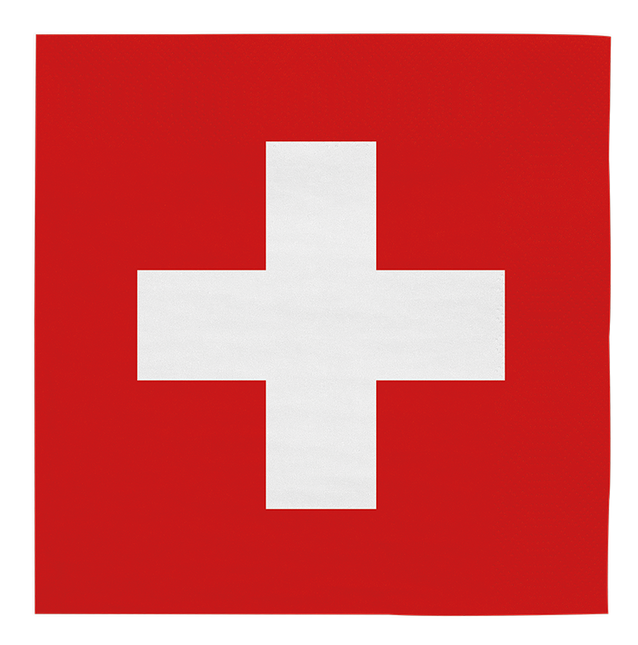 Feestbazaar Servetten Zwitserland (20st)