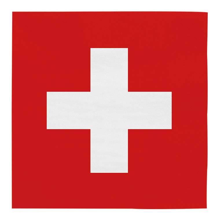 Feestbazaar Servetten Zwitserland (20st)