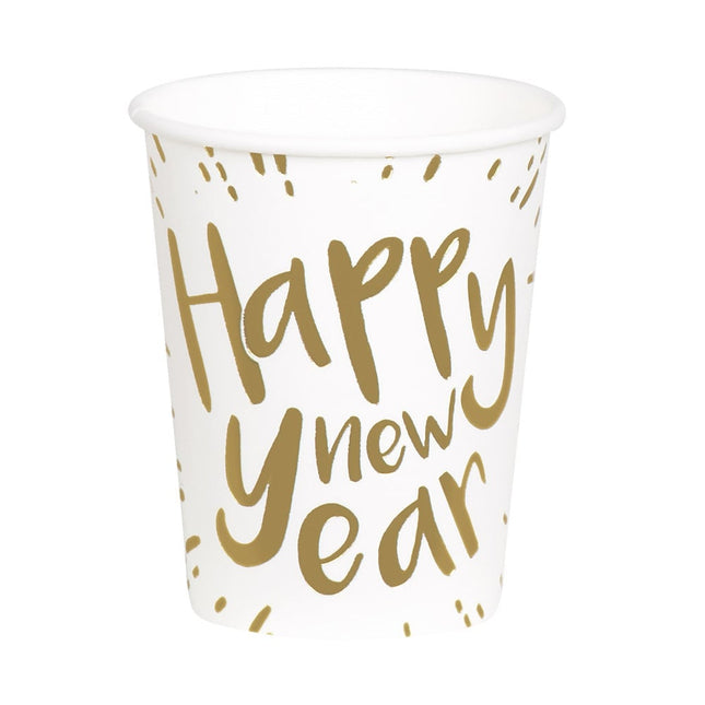Feestbazaar Set 10 Bekertjes 'Happy New Year' (25 cl)