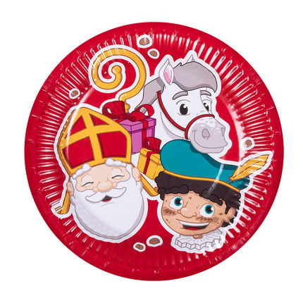 Feestbazaar Set 10 Bordjes Sinterklaas