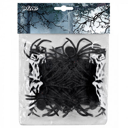 Feestbazaar Set 12 Spinnen (5 x 6 cm)