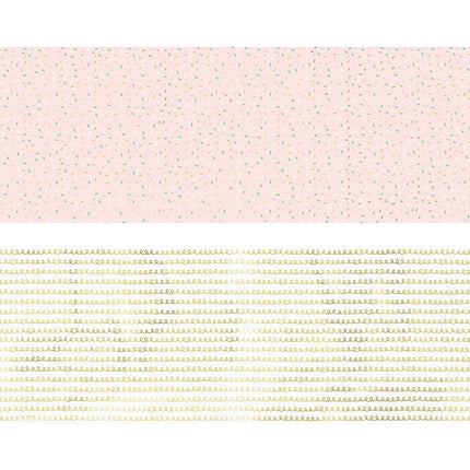 Feestbazaar Set 2 rollen Cadeaupapier Gold/Pink Mix