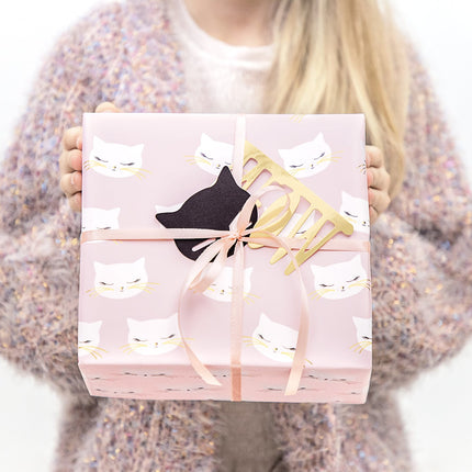 Feestbazaar Set 2 rollen Inpakpapier Cat Bibi
