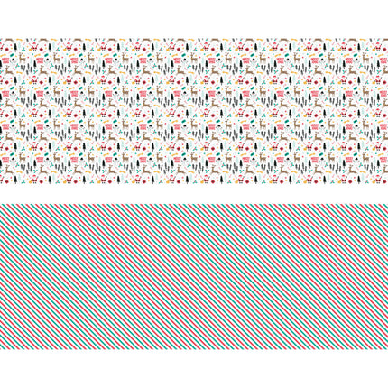Feestbazaar Set 2 Rollen Kerst Inpakpapier Merry Xmas (70x200cm)