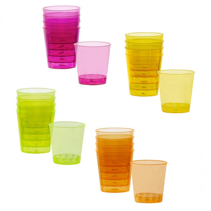 Feestbazaar Set 20 Shotglaasjes Neon