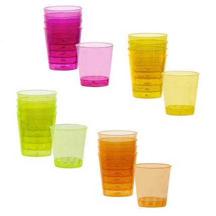 Feestbazaar Set 20 Shotglaasjes Neon