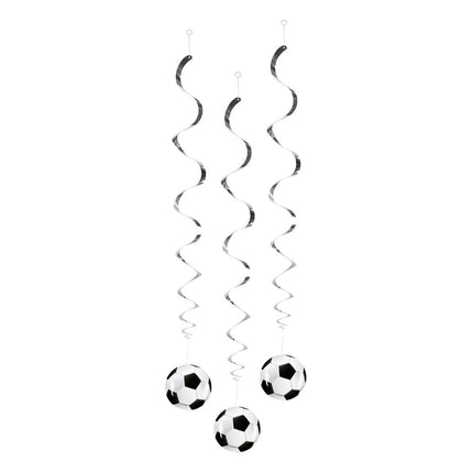 Feestbazaar Set 3 Decoratie Swirls Voetbal