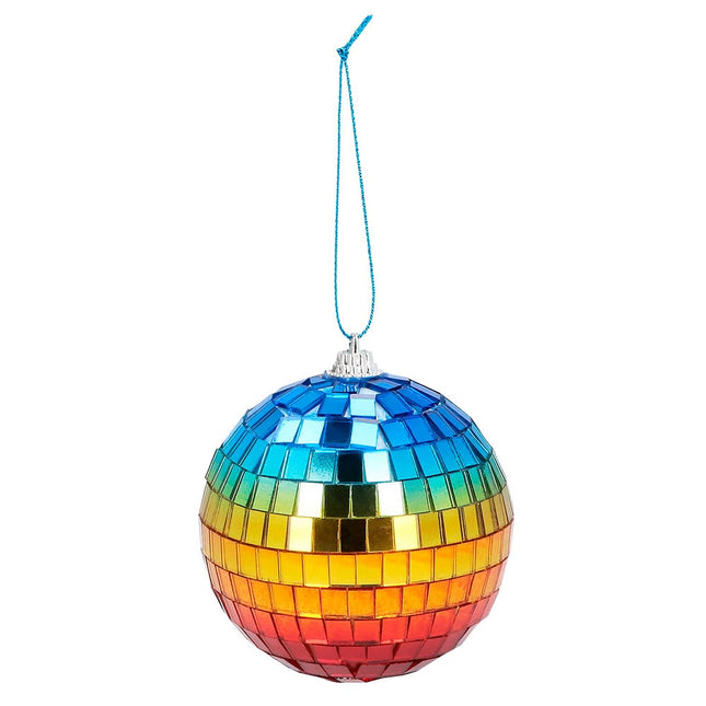 Feestbazaar Set 6 Discoballen Rainbow (8cm)