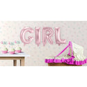 Feestbazaar Set baby roze folie ballonnen 'Girl'