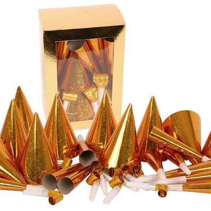 Feestbazaar Set Cotillons laser goud