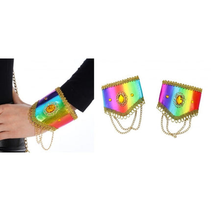 Feestbazaar Set Crazy Rainbow Cabaret Manchetten