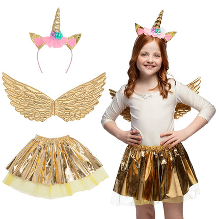 Feestbazaar Set Eenhoornfee goud