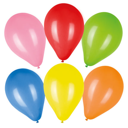 Feestbazaar Set Latex Ballonnen 6 Kleuren (50st)