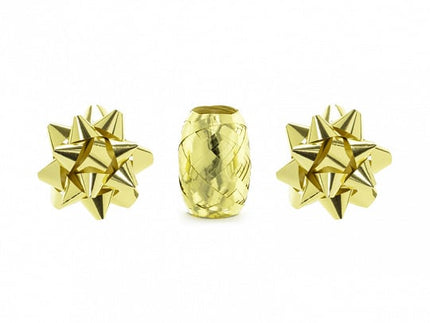 Feestbazaar Set Lint en Rozetten Metallic Goud