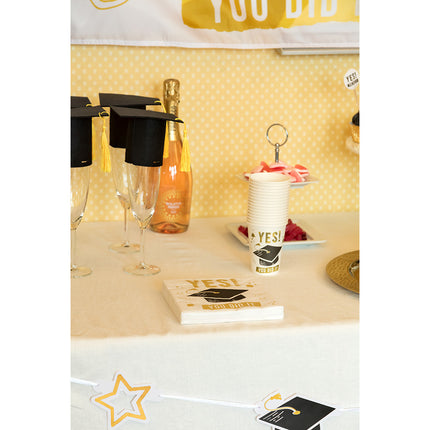 Feestbazaar Set Papieren servetten 'Yes You Did It' (20st)