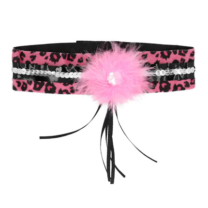 Feestbazaar Set Pink Leopard Dames