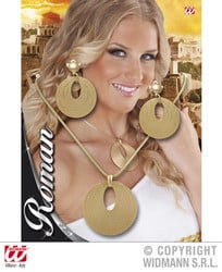 Feestbazaar Set Romeinse ketting + oorbellen